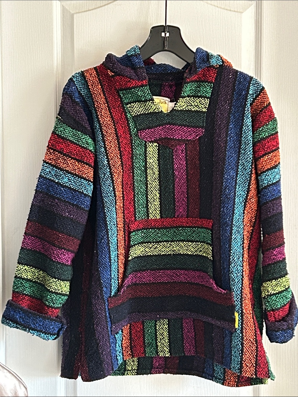 Laguna Jack Colorful Striped Baja Hoodie L